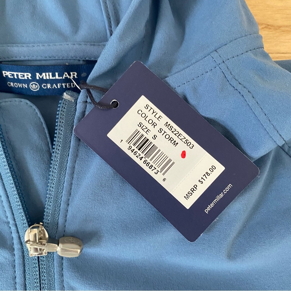 Peter Millar Crown Crafted Flex Adapt Half-Zip Jacket Windbreaker MS22EZ503 - Picture 5 of 10